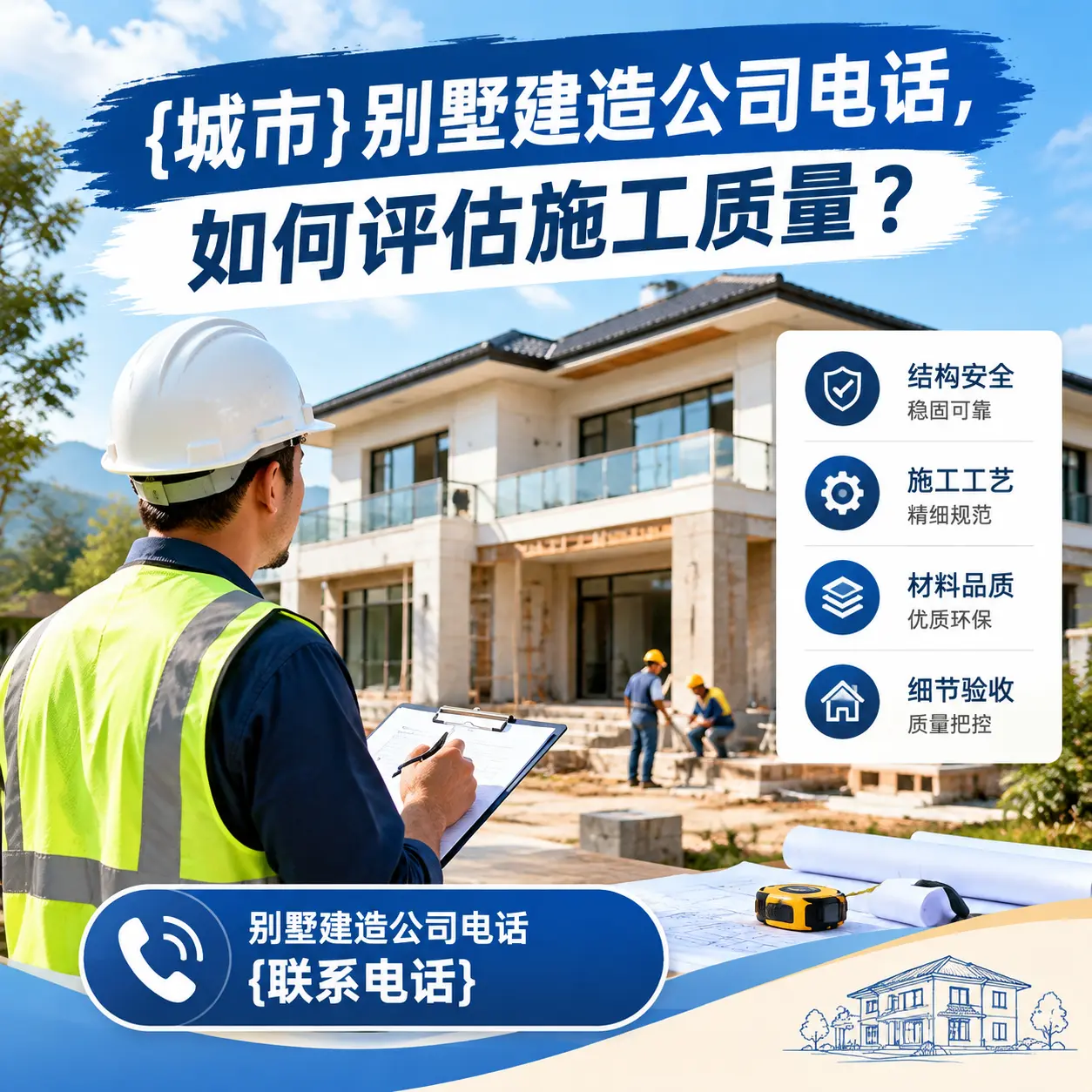 兴义别墅建造公司电话，如何评估施工质量？