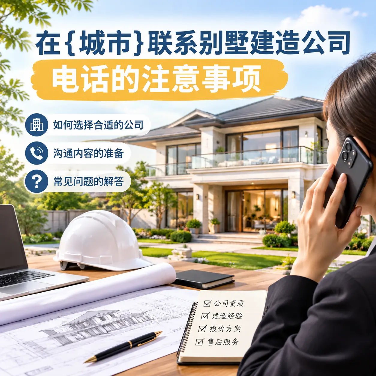 在兴义联系别墅建造公司电话的注意事项